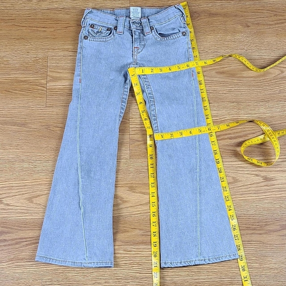 TRUE RELIGION VINTAGE JOEY,  GIRLS, DENIM KIDS JEANS 7x21 - Picture 2 of 7